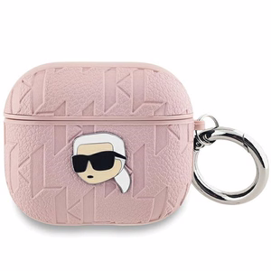 Karl Lagerfeld Monogram Karl Head viedtālruņa apvalks AirPods 3 - rozā