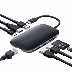 AUKEY CB-C71 saskarnes sadalītājs 5000 Mbit/s melns