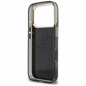 Guess IML 4G Script Metal maciņš modelim iPhone 17 Pro Max / 18 Pro Max – krāsa: melna