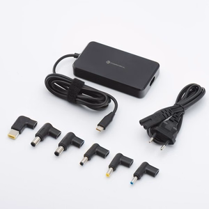 FORCELL F-ENERGY E856 universāls portatīvā datora lādētājs 90W (6 adapteri) - melns