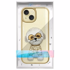 Nimmy Glasses Cool iPhone 15 apvalks – beige