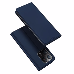 Dux Ducis Skin Pro viedtālruņa apvalks Xiaomi 13 Pro ar kartes turētāju un statīvu zils