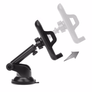 FORCELL F-GRIP Carbon Bracket standarta rokas auto turētājs vējstiklam / paneļa stiprināšanai melns