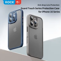 Rock Guard Touch Matte Series viedtālruņa apvalks Iphone 16 Pro Max pelēks