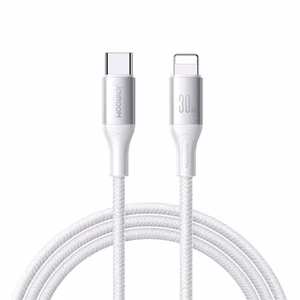 Joyroom S-A28 USB-C – Lightning kabelis 30W, 1 m, balts