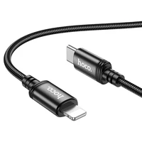 Kabelis USB C uz Lightning Hoco PD 27W 2 m X89 melns