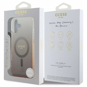 Guess IML Mirdzošs gradients Magnētiskais viedtālruņa apvalks iPhone 16 Plus - brūns