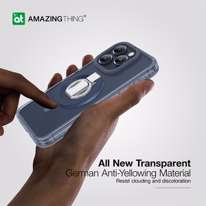 Amazing Thing Titan Pro Mag gredzena turētāja apvalks 10FT IP156.1PTRBU Iphone 15 Pro tumši zila