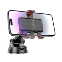 HOCO automobiļa turētājs priekšējā vējstiklā un centrālajā konsolē H22 melns