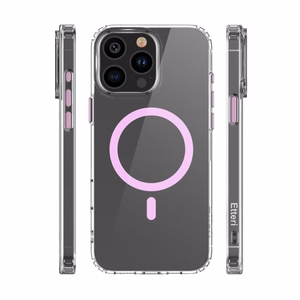 Etteri Krāsains Magnētiskais viedtālruņa apvalks iPhone 14 Pro 6,1" rozā