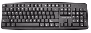 Esperanza EK134 tastatūra USB melna