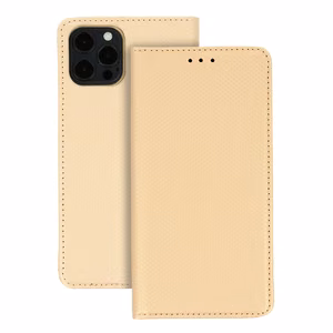 Smart Book MAGNET viedtālruņa apvalks IPHONE 12 PRO MAX (m) - zelts