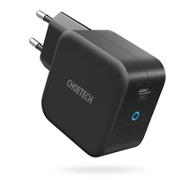 Choetech GaN USB C tipa sienas lādētājs 61W Power Delivery melns (Q6006)