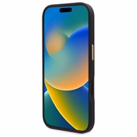Guess 4G Logotipa plāksne Magnētiskais viedtālruņa apvalks iPhone 16 Plus - melns