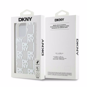 DKNY Šķidrs spīdumu daudzlogo viedtālruņa apvalks iPhone 15 Pro Max - balta