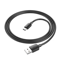 Kabelis USB A uz USB C Hoco PD 2,4A 27W 1 m X96 melns
