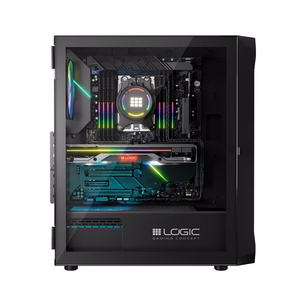 Logic PORTOS ARGB MINIDI USB 3.0 korpuss melns