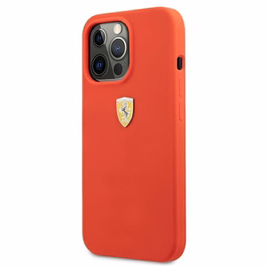 Ferrari FESSIHCP13XRE iPhone 13 Pro Max 6.7" ciets silikona viedtālruņa apvalks sarkans/sarkans