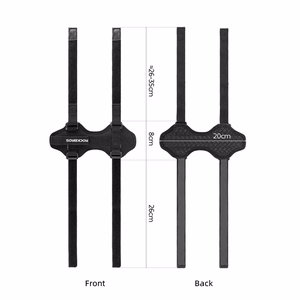 Rockbros 50210064001 Velcro velosipēda siksna Bluetooth skaļrunim vai ūdens pudelei - melna
