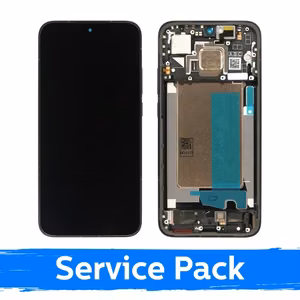 LCD Displejs saderīgs ar Xiaomi Poco F7 5G ar rāmi / melns / (Service Pack)