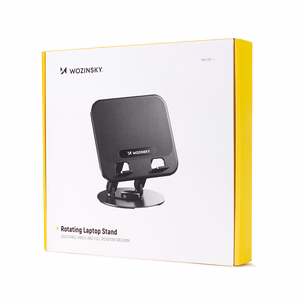 Wozinsky WRS-K75 Поворотная подставка для ноутбука и планшета — чёрный