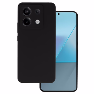 Silikona vieglais viedtālruņa apvalks Xiaomi Redmi Note 13 Pro 5G melns
