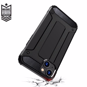 iPhone 15 Plus Hybrid Armor viedtālruņa apvalks - zils