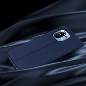 DUX DUCIS Skin Pro grāmatas tipa apvalks Xiaomi Mi 11 zils