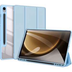 Dux Ducis Toby planšetdatora apvalks ar vāku un statīvu Samsung Galaxy Tab S9 / S9 FE - zils