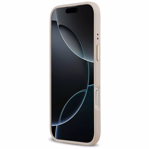 Guess 4G Strass Logo & Big Strap Metal Buttons Magnētiskais viedtālruņa apvalks iPhone Air - rozā