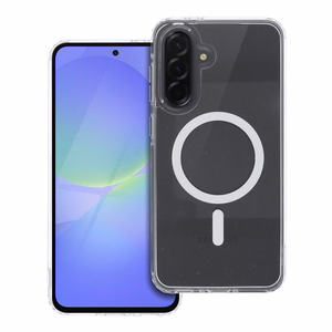 Viedtālruņa apvalks Drop Glue krāsains gredzenveida Magnētiskais vāciņš ar MagSafe, piemērots SAMSUNG A36, balts