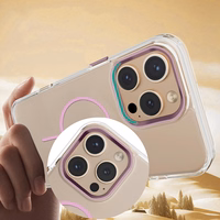 Caurspīdīgs Thin Mag maciņš iPhone 17 Pro 6,3", rozā