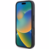 Mercedes MB MagSafe viedtālruņa apvalks iPhone 16 Pro no odas, imitācijas koka - Sarkans