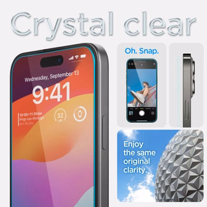 Spigen Glas.tR EZ Fit rūdītais aizsargstikls iPhone 15 Plus / 16 Plus