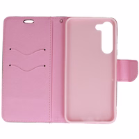 Fancy viedtālruņa apvalks Samsung Galaxy S23 Plus melna-rozā