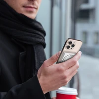 Dudao K28 10000mAh PD 22.5W Magnētiskā portatīvais lādētājs ar metāla apvalku un gredzena statīvu - sudraba