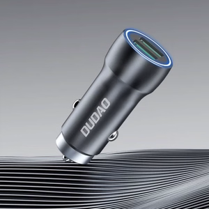 Car Charger Dudao "R4+" Grey 18W (3xQC3.0)