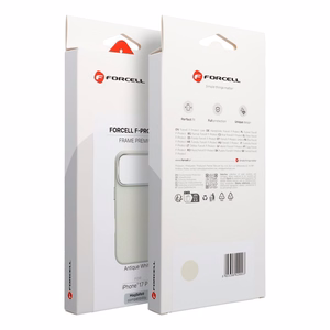 Maciņš Samsung S26 ULTRA Forcell F-Protect Frame Premium saderīgs ar MagSafe antīkais balts