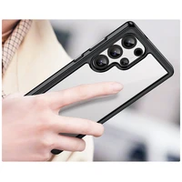 Viedtālruņa apvalks (m) ar Gel Frame Samsung Galaxy S25 Ultra - melns (m)