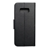 FANCY grāmatas veida viedtālruņa apvalks SAMSUNG Galaxy S8 melns