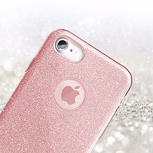 Spīdīgs viedtālruņa apvalks IPHONE 13 PRO rozā
