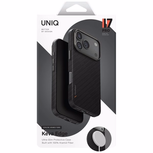 Чехол Uniq Keva EDGE Magclick с зарядкой для iPhone 17 Pro (чёрный)