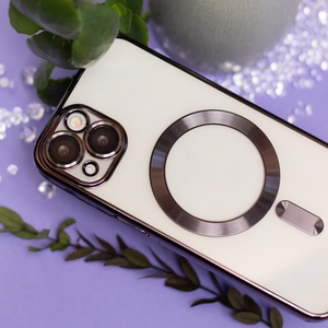 Color Chrome Magnētiskais viedtālruņa apvalks iPhone 12 6,1" melns
