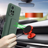 Wozinsky Kickstand Case silikona viedtālruņa apvalks ar statīvu Xiaomi Redmi 10 tumši zils