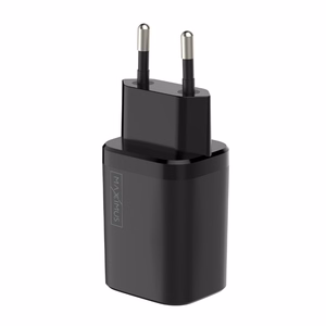 Sienas lādētājs MX CARBON 30W PD+QC USB-A+C melns