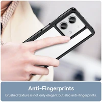 Viedtālruņa apvalks Xiaomi Redmi Note 13 5G ar silikona rāmi - melns