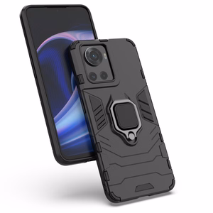 Ring Armor bruņots hibrīda apvalks ar magnētisko turētāju OnePlus Ace Melns