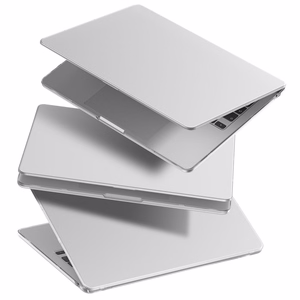 AmazingThing Titan cietais aizsargapvalks MacBook Air M5 15" – caurspīdīgs