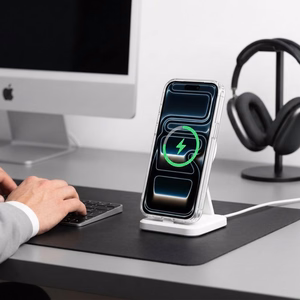 Tech-Protect MagStand MagSafe CC maciņš, paredzēts iPhone 18 Pro / 17 Pro, caurspīdīgs