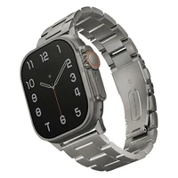 Uniq Osta nerūsējošā tērauda siksniņa for Apple Watch 1/2/3/4/5/6/7/8/SE/SE2/Ultra 42/44/45/49mm - sudraba